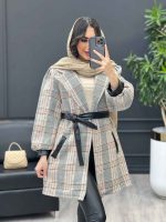 پالتو سر آستین چرم کد 3840 - تصویر 8