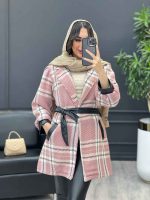 پالتو سر آستین چرم کد 3840 - تصویر 4