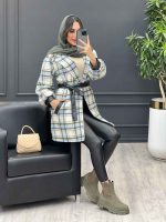 پالتو سر آستین چرم کد 3840 - تصویر 17