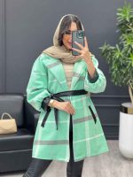 پالتو سر آستین چرم کد 3840 - تصویر 6