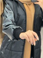 کاپشن مموری آستین چرم کد 3996 - تصویر 5