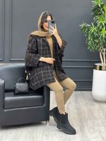 پالتو خفاشی بغل دکمه کد 4010 - تصویر 10