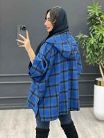 پالتو خفاشی بغل دکمه کد 4010 - تصویر 7