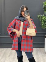 پالتو خفاشی بغل دکمه کد 4010 - تصویر 2