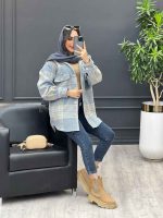 استایل با رنگ طوسی آبی