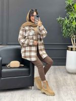 استایل با رنگ سفید نسکافه ای