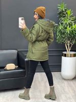 کاپشن چهار جیب کمر دار کد 3976 - تصویر 15
