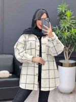 شکت دو جیب دکمه چوبی کد 4023 - تصویر 8