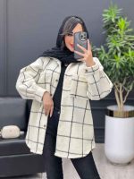 شکت دو جیب دکمه چوبی کد 4023 - تصویر 20