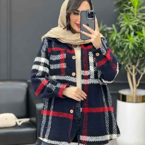 شکت دو جیب دکمه چوبی کد 4023