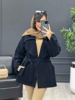 پالتو جلو باز کمردار کد 4046 - تصویر 16