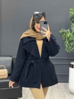 پالتو جلو باز کمردار کد 4046 - تصویر 8