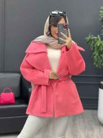 پالتو جلو باز کمردار کد 4046 - تصویر 29