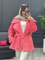 پالتو جلو باز کمردار کد 4046 - تصویر 6