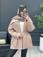 پالتو جلو باز کمردار کد 4046 - تصویر 22