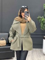 پالتو جلو باز کمردار کد 4046 - تصویر 11