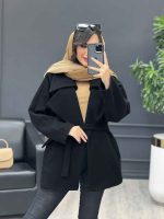 پالتو جلو باز کمردار کد 4046 - تصویر 3