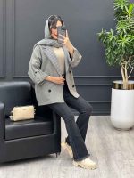 پالتو یقه چهارخونه کد 3990 - تصویر 20
