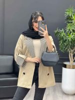 پالتو یقه چهارخونه کد 3990 - تصویر 7