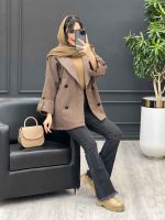 پالتو یقه چهارخونه کد 3990 - تصویر 18
