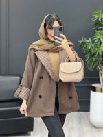 پالتو یقه چهارخونه کد 3990 - تصویر 8
