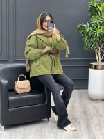 کاپشن بغل سه دکمه کد 3947 - تصویر 8