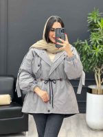 کاپشن بغل سه دکمه کد 3947 - تصویر 9