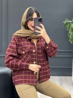 کت چهارخونه دو جیب کد 3924 - تصویر 2