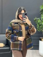 کت چهارخونه دو جیب کد 3924 - تصویر 15