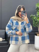 کت چهارخونه دو جیب کد 3924 - تصویر 5