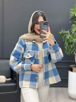 کت چهارخونه دو جیب کد 3924 - تصویر 12