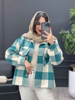 کت چهارخونه دو جیب کد 3924 - تصویر 6