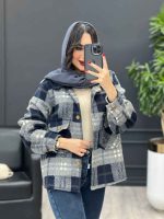 کت چهارخونه دو جیب کد 3924 - تصویر 3