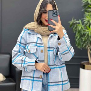 کت چهارخونه دو جیب کد 3924