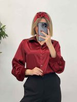 شومیز ساتن کد 4112 - تصویر 2