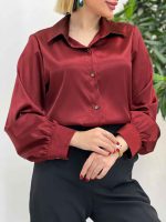 شومیز ساتن کد 4112 - تصویر 12