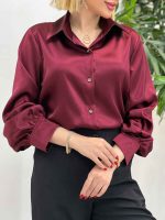 شومیز ساتن کد 4112 - تصویر 3