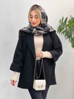 پالتو چهاردکمه یقه آرشال کد 4061 - تصویر 11