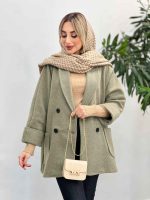 پالتو چهاردکمه یقه آرشال کد 4061 - تصویر 2