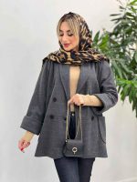 پالتو چهاردکمه یقه آرشال کد 4061 - تصویر 22
