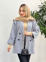 پالتو چهاردکمه یقه آرشال کد 4061 - تصویر 21