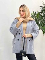 پالتو چهاردکمه یقه آرشال کد 4061 - تصویر 19