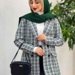 پالتو چهار دکمه یقه انگلیسی کد 3949
