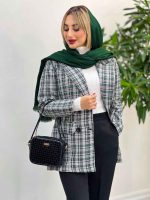 پالتو چهار دکمه یقه انگلیسی کد 3949 - تصویر 11