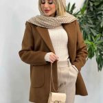 پالتو یقه انگلیسی پشت چاک کد 4051