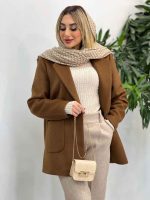 پالتو یقه انگلیسی پشت چاک کد 4051