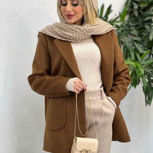 پالتو یقه انگلیسی پشت چاک کد 4051