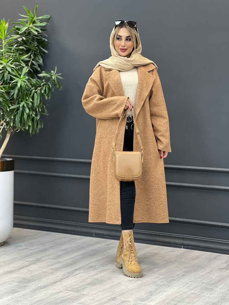 پالتو بلند جلو باز کد 4070 پالتو بلند جلو باز کد 4070