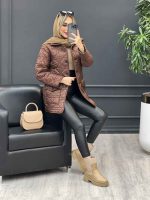 کاپشن قهوه ای