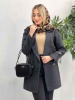 پالتو دکمه طلایی آستین پاگن کد 3892 - تصویر 20